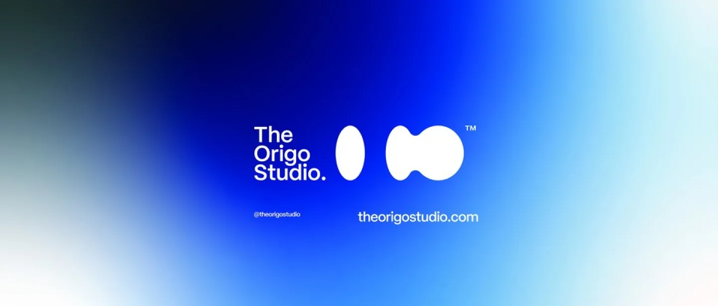 Symbol, wordmark and full lockup of the origo studio